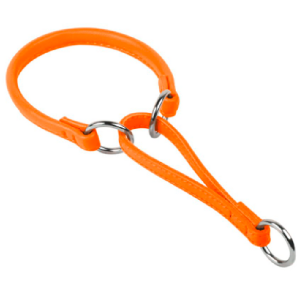 Glamour Collar Martingale Choke Naranja Para Perro Talla Extra Chico