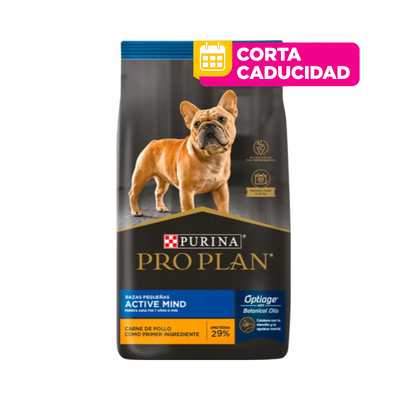 CORTA CADUCIDAD 01/06/2026 Pro Plan perro senior Raza Pequeña Active Mind Optiage 3 kg