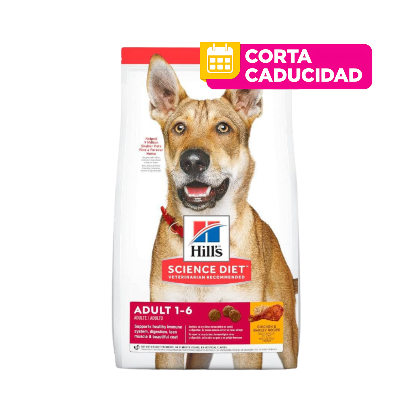 CORTA CADUCIDAD 01/07/2026 Hill's Science Diet Adulto Original Sabor Pollo para Perro 3Kg