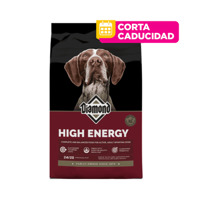 CORTA CADUCIDAD 12/06/2026 Diamond Perro Adulto Hi Energy Sport 22.68 Kg.