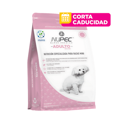 CORTA CADUCIDAD 20/05/2026 Nupec Perro Adulto Razas Mini 1 Kg