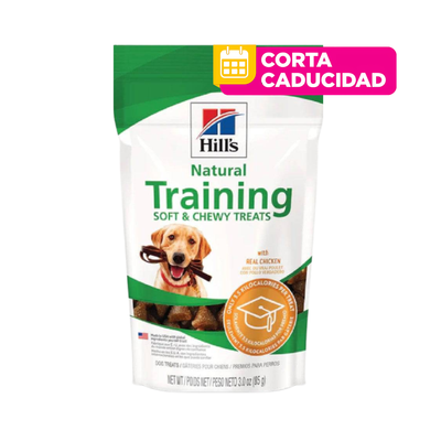 CORTA CADUCIDAD 30/05/2026 Hill's Natural Training Soft and Chewy Treats, premios de entrenamiento para perros, 90g