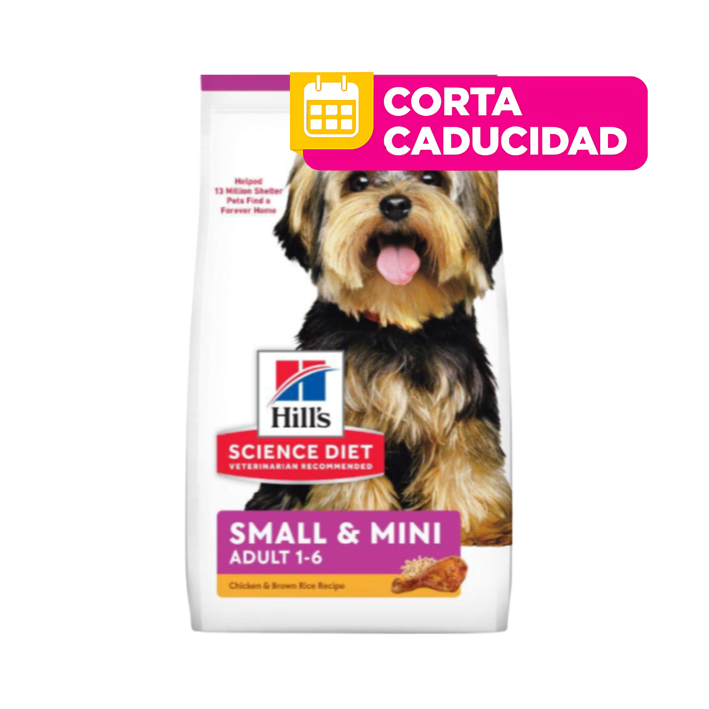 CORTA CADUCIDAD30/sep/2026 Hill's Science Diet Adulto Small and Mini Alimento para Perro Raza Pequeña Sabor Pollo 7Kg