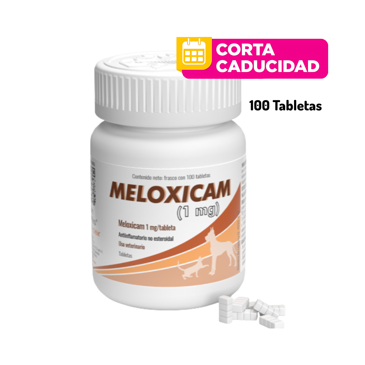 CORTA CADUCIDAD 30/06/2026 Alpha Chem Meloxicam 100 Tabletas 1 mg