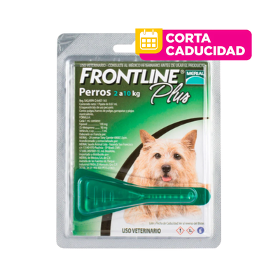 CORTA CADUCIDAD 30/06/2026 Frontline Plus Antipulgas y Garrapatas para Perros de 2-10 kg 1 Pipeta 0.67 ml