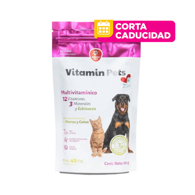 CORTA CADUCIDAD 30/06/2026 Vitaminas perros y gatos Nártex Vitamin Pets 180 gr