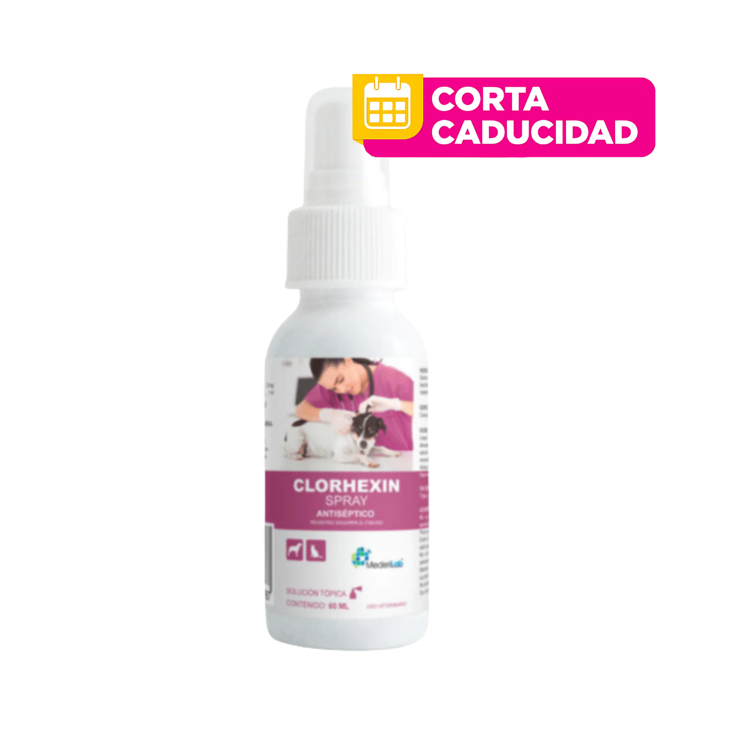CORTA CADUCIDAD 31/07/2026 Clorhexin Spray Antiséptico  para heridas 240 ml Mederilab