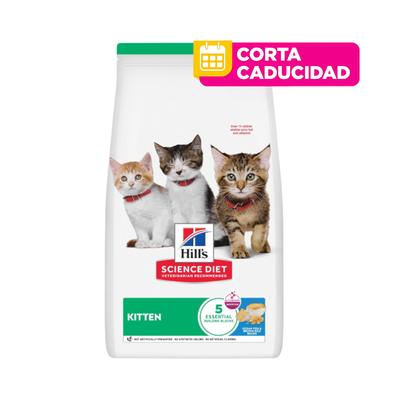 CORTA CADUCIDAD 31/07/2026 Hill's Science Diet Kitten Alimento para Gatito Receta de Pescado Marino, 1.5kg