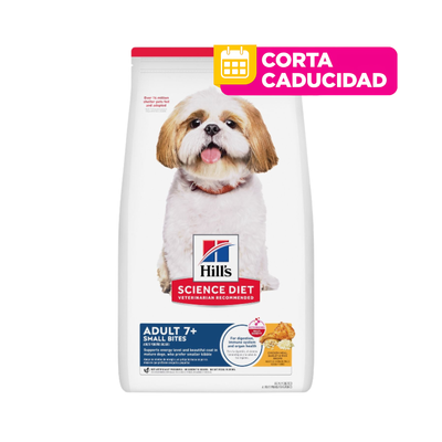 CORTA CADUCIDAD 31/07/2026 Hill's Science Diet Senior Small Bites Sabor Pollo para Perro 2Kg
