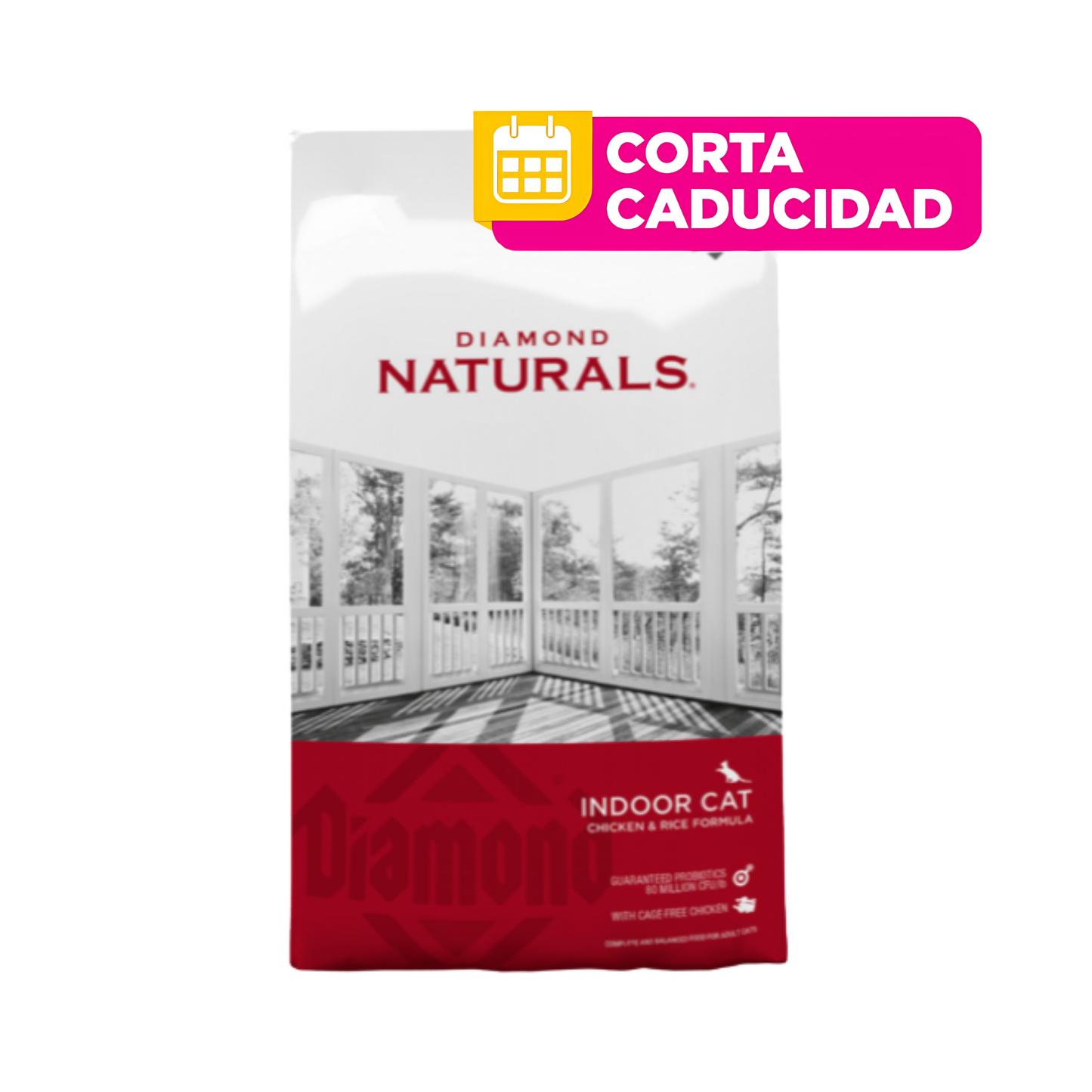 CORTA CADUCIDAD 31/10/2026 Diamond Indoor Cat Pollo y Arroz 8.16 Kg.