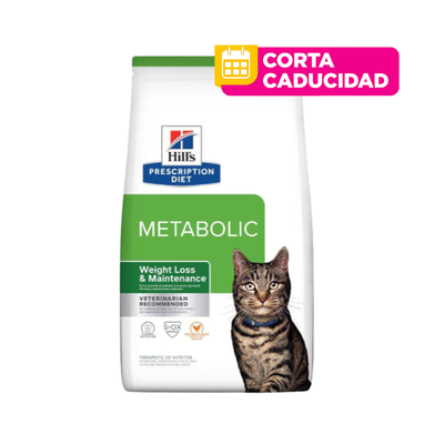 CORTA CADUCIDAD 31 Ago 2026 - HILL'S GATO METABOLIC 3.8 KG