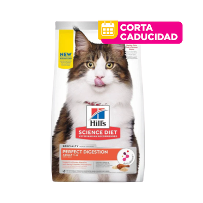 CORTA CADUCIDAD 31 Ago 2026 - HILL'S SCIENCE DIET PERFECT DIGESTION GATO ADULTO 1.6 KG