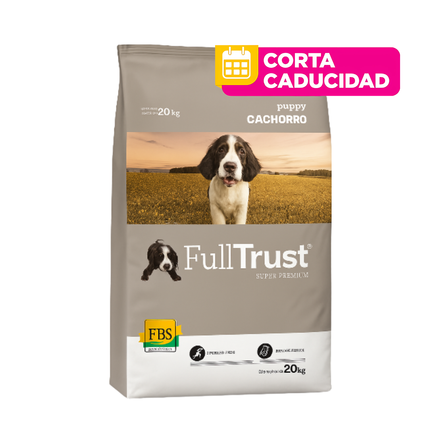 CORTA CADUCIDAD 31/ago/2026 FullTrust Cachorro razas medianas 20kg