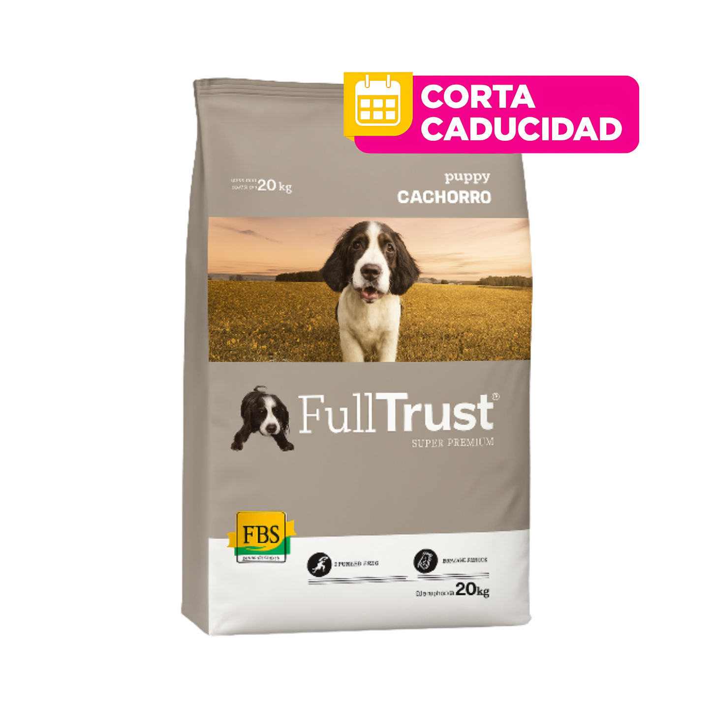 CORTA CADUCIDAD 31/ago/2026 FullTrust Cachorro razas medianas 8kg