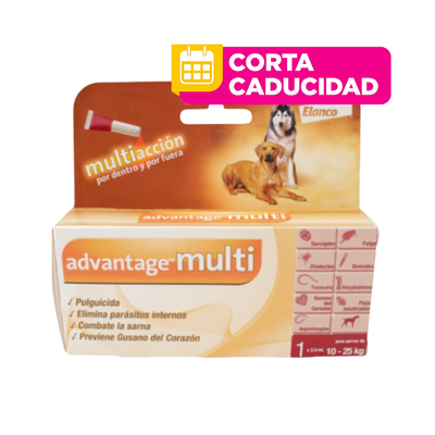 CORTA CADUCIDAD Advantage Multi 2.5 ml Perros 10 a 25 kg Elanco