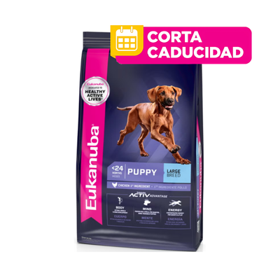 CORTA CADUCIDAD Eukanuba Perro Cachorro Razas Grandes 2 Kg.