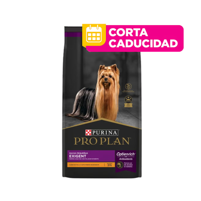 CORTA CADUCIDAD 04/04/2026 Pro Plan Exigent Adulto Raza Pequeña Con Optienrich 7.5 kg
