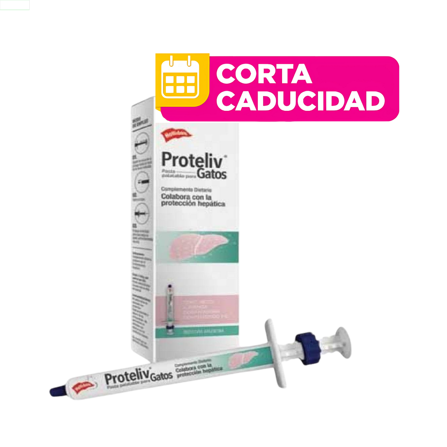 CORTA CADUCIDAD Proteliv Pasta Palatable Gatos Jeringa Dosificadora de 7 gr Holliday