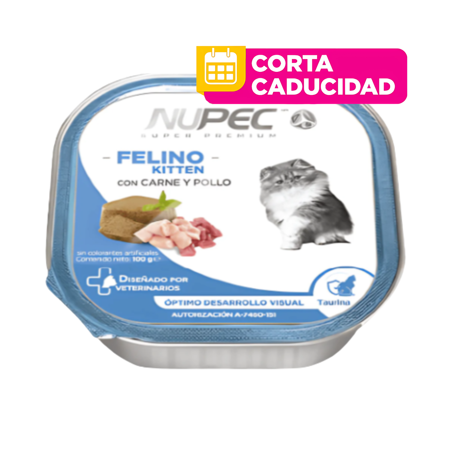 CORTA CADUCIDAD 17/10/2026 Nupec 1 Lata Alimento Húmedo Kitten 100 gr