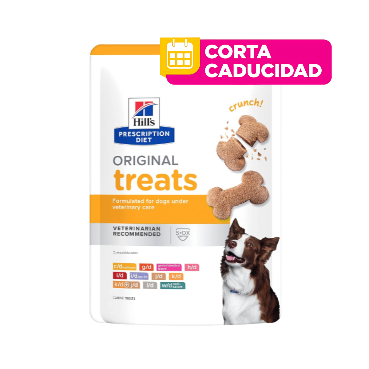 CORTA CADUCIDAD 30/11/2026 5 Hill's Prescription Diet Original Treats para Perros 311g