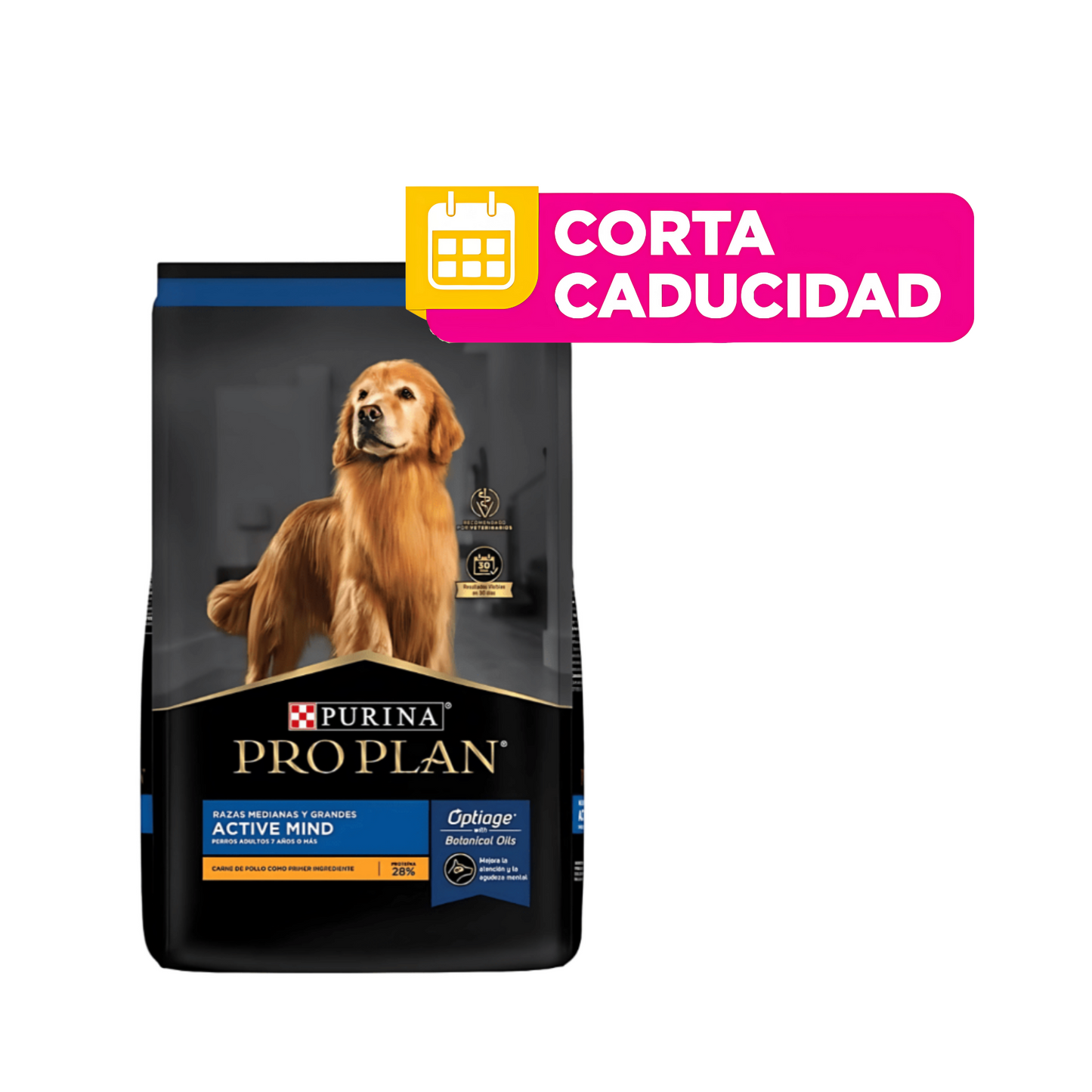 CORTA CADUCIDAD Pro Plan Perro Senior Active Mind Razas Medianas y Grandes 10 Kg