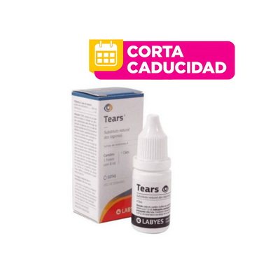 CORTA CADUCIDAD Tears Lágrimas Artificiales Cicatrizantes 8 Ml., Labyes