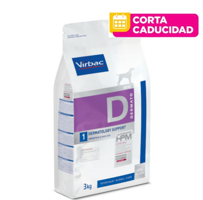 CORTA CADUCIDAD 16/04/2026 HPM Dog Virbac Dermatology Support 12 Kg