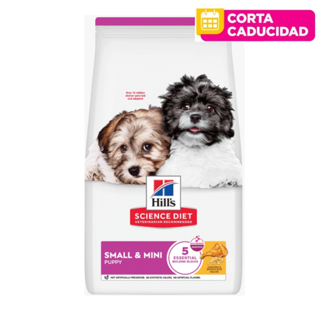 CORTA CADUCIDAD 30/04/2026 Hill's Science Diet Small and Mini Puppy Alimento para Perro Raza Pequeña Sabor Pollo 2Kg