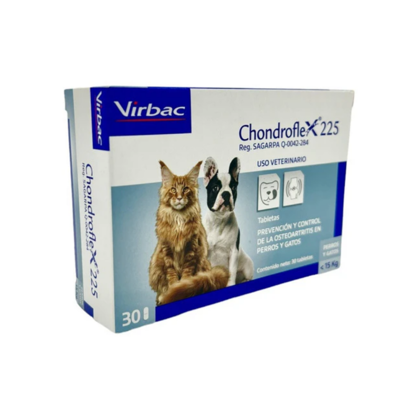 Chondroflex 225, 30 Tabletas, Virbac