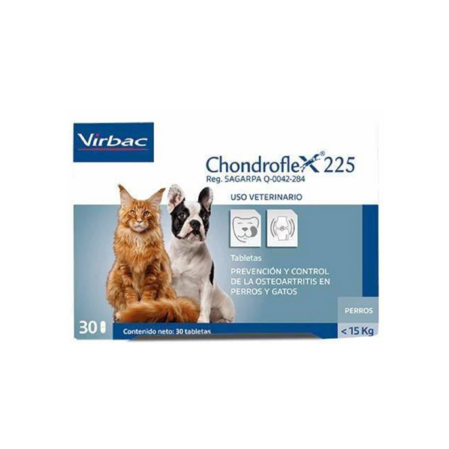 Chondroflex 225, 30 Tabletas, Virbac
