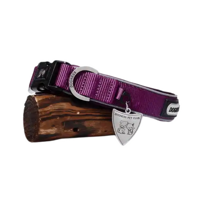 Dogness Collar Reflectivo Color Morado Para Perro Talla L