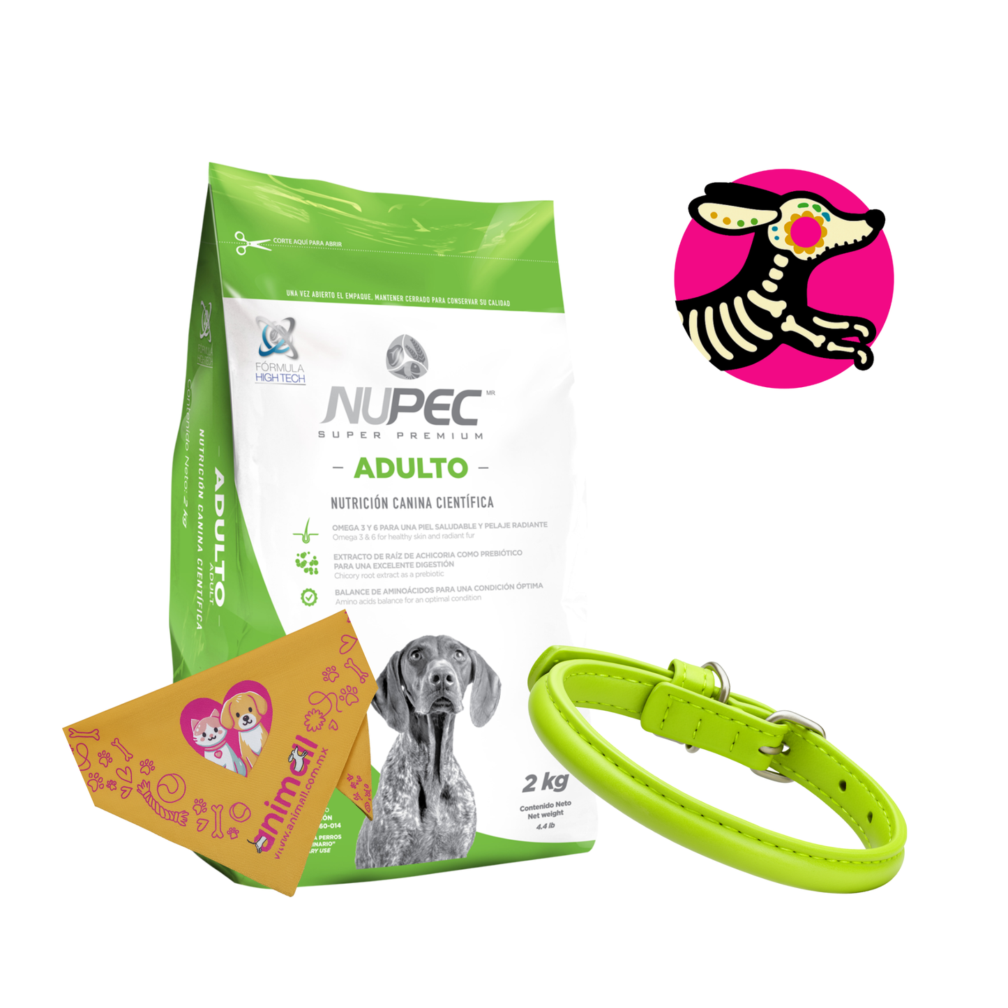Combo Calaverita Nupec Perro Adulto Raza Mediana y Grande 5 Kg