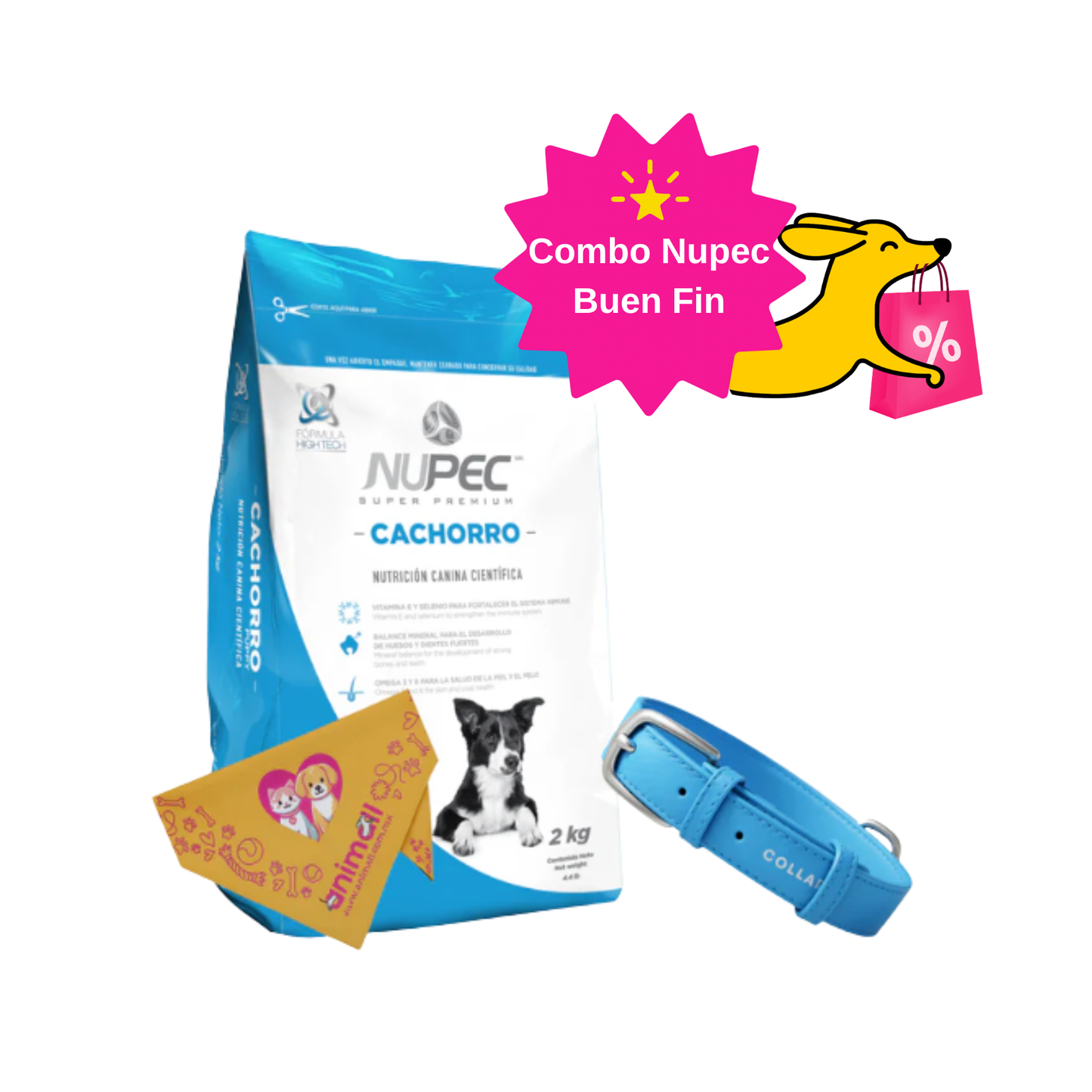 Combo Nupec Buen Fin Perro Cachorro Raza Mediana y Grande 5 Kg