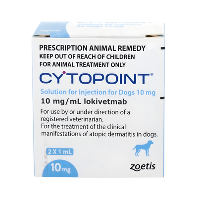 Cytopoint 10 mg  Tratamiento Antiprurítico para Perros  Paquete con 2 Viales de 1 ml  Zoetis