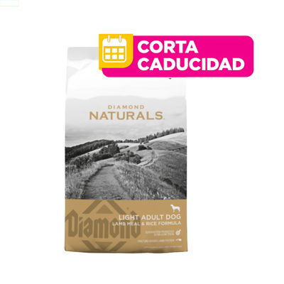 CORTA CADUCIDAD Diamond Naturals Perro Adulto Light, Cordero y Arroz 13.58 kg (Copy)