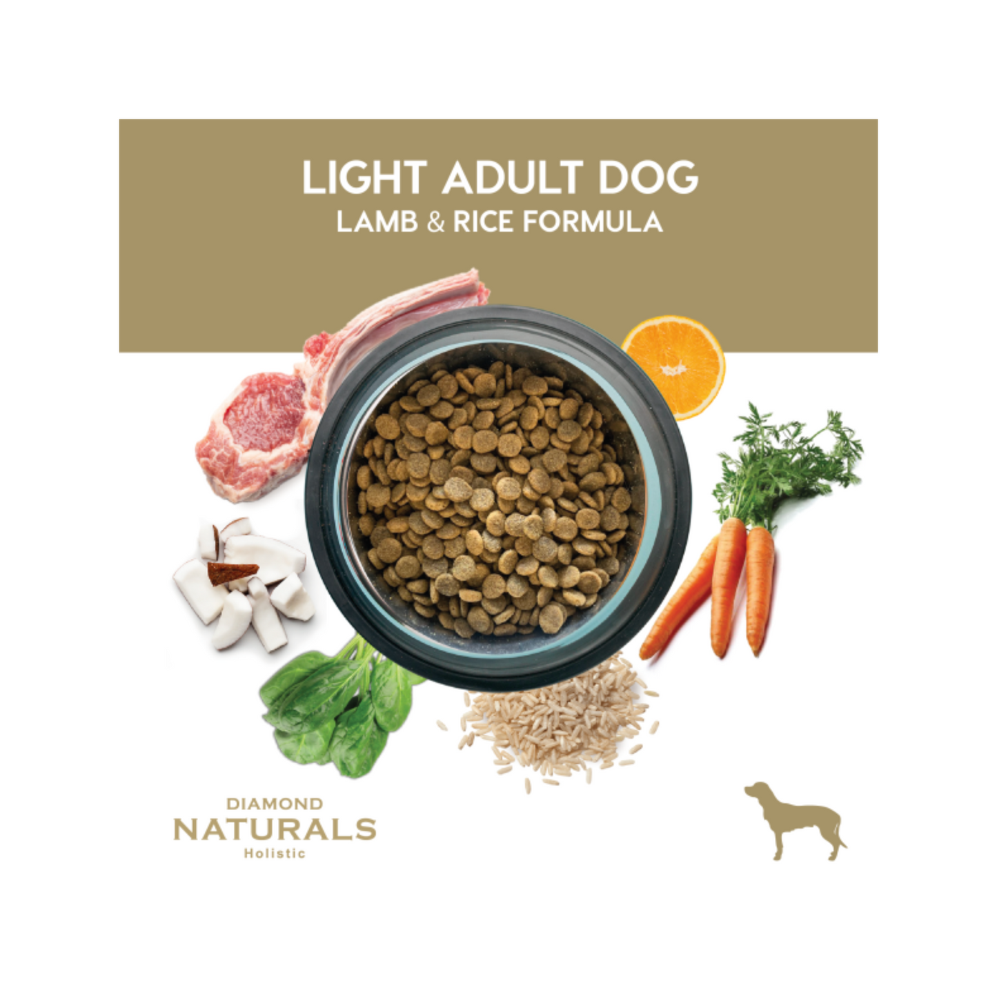 CORTA CADUCIDAD Diamond Naturals Perro Adulto Light, Cordero y Arroz 13.58 kg
