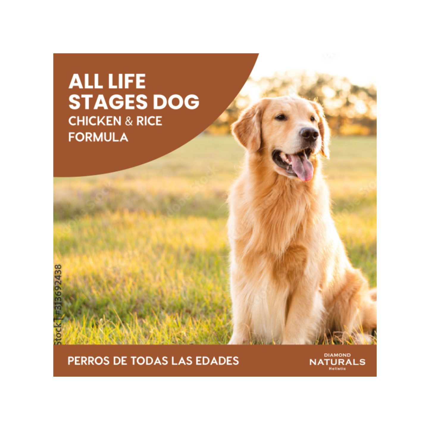 Diamond Naturals Perro Adulto, Pollo y Arroz 18.14Kg