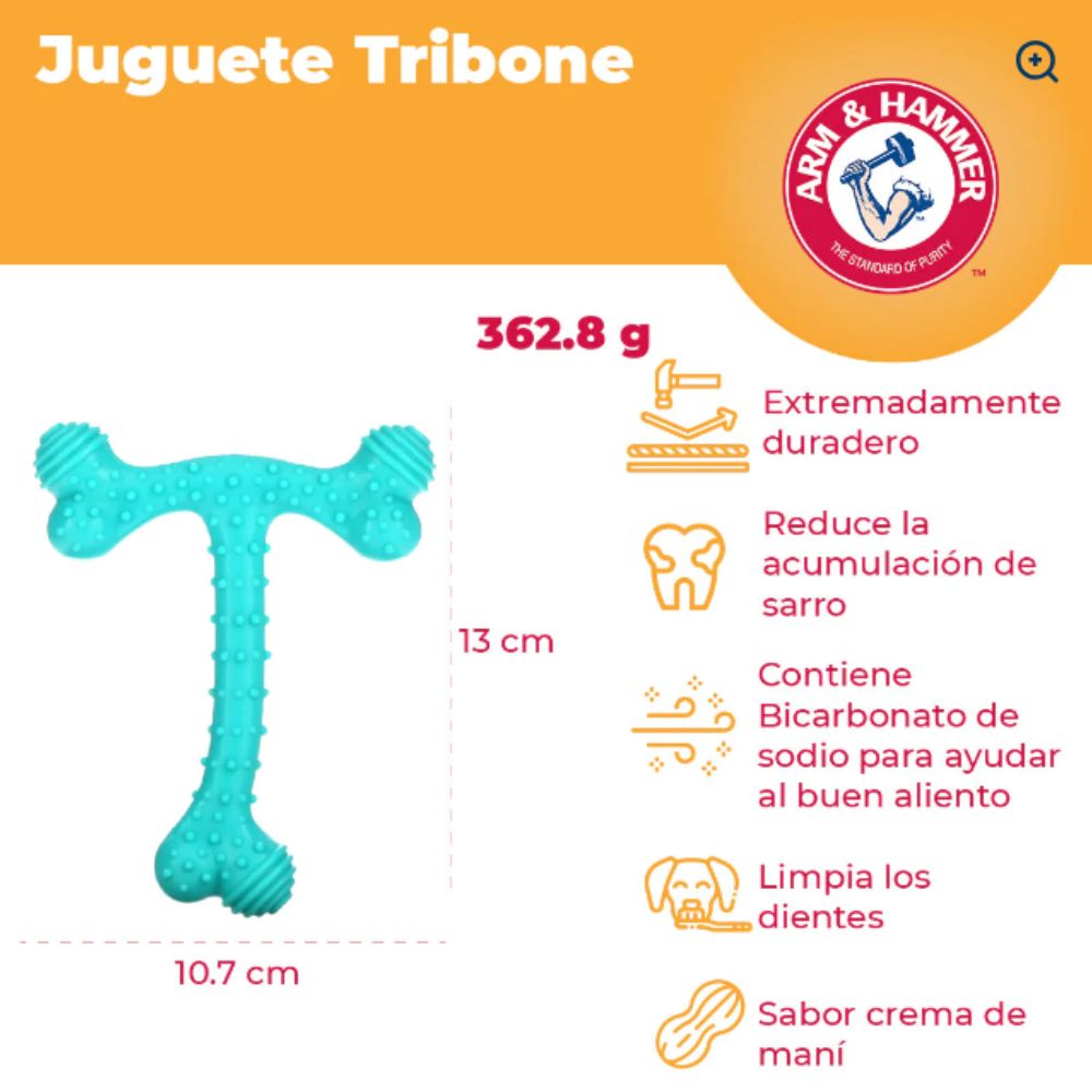 Juguete Perro T-Bone  Sabor Mantequilla de Maní