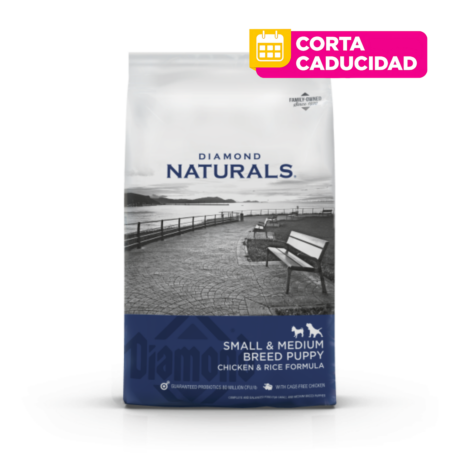 CORTA CADUCIDAD Diamond Naturals Perro Cachorro Raza Pequeña con Pollo Y Arroz 8.16kg
