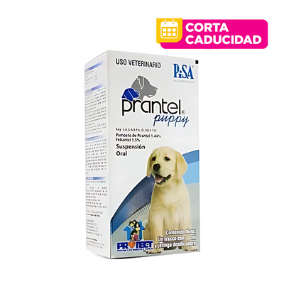 CORTA CADUCIDAD Prantel Puppy, Antiparasitario Suspensión Oral 150 ml