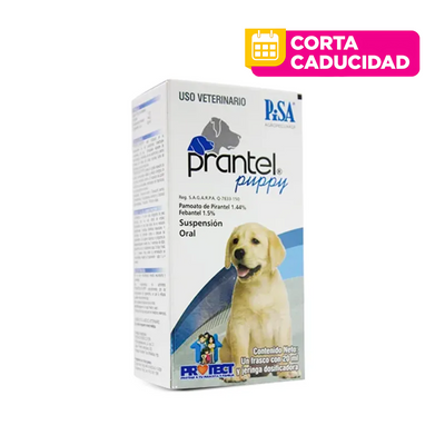 CORTA CADUCIDAD Prantel Puppy Desparasitante Suspensión Oral 20 Ml., Pisa