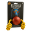 4BF Pelota de Hule con Cuerda para Perro Grande El Diablo