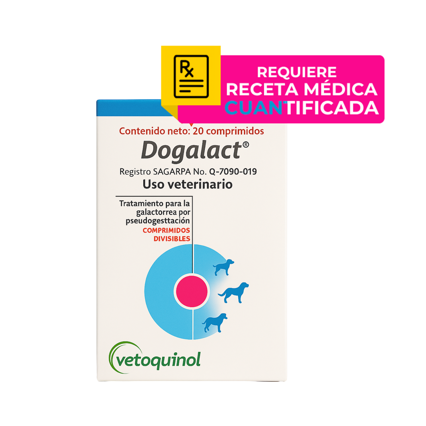 Dogalact 20 Comprimidos, Hormonal, Vetoquinol