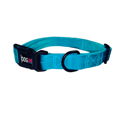 Dogline Collar de Nylon Color Azul Celeste para Perro Talla G