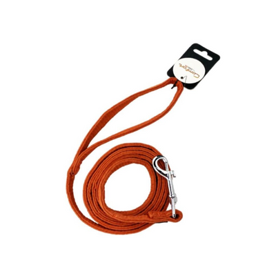 Dogline Correa de Microfibra Color Naranja Talla Chica