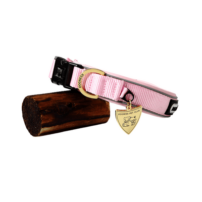 Dogness Collar Reflectivo Color Rosa Para Perro Talla M