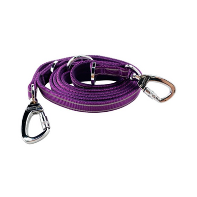 Dogness Correa Multifuncional Color Morado para Perro Talla S