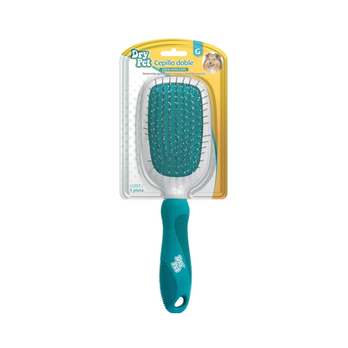 Dry Pet Cepillo Combinado Grande