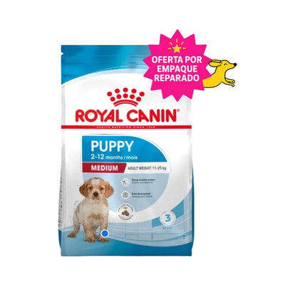EMPAQUE REPARADO Royal Canin Alimento Medium Puppy 2.72kg