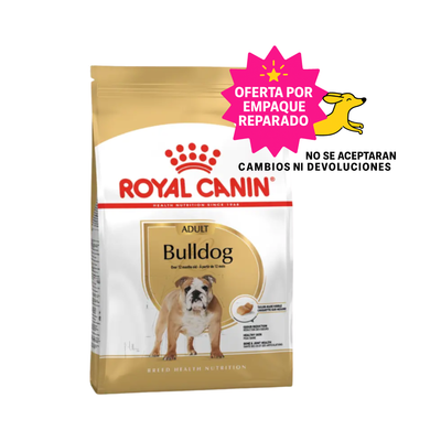 EMPAQUE REPARADO Royal Canin Bulldog Adulto 13.6 kg